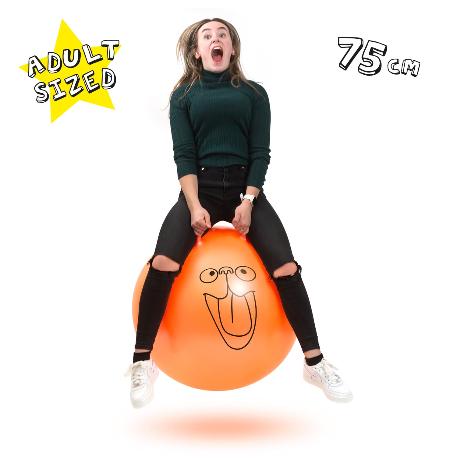 Giant Adult Space Hopper (75cm) Inflatable Retro Moon Ball