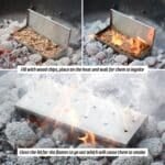 Heavy Duty Steel BBQ Wood Chip Smoke Box