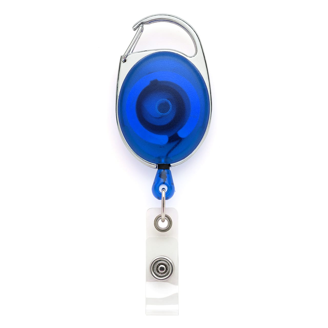 Premium Retractable Yo-Yo ID Badge Reel Blue