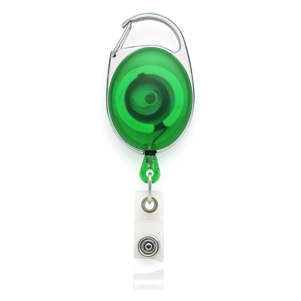 Premium Retractable Yo-Yo ID Badge Reel Green