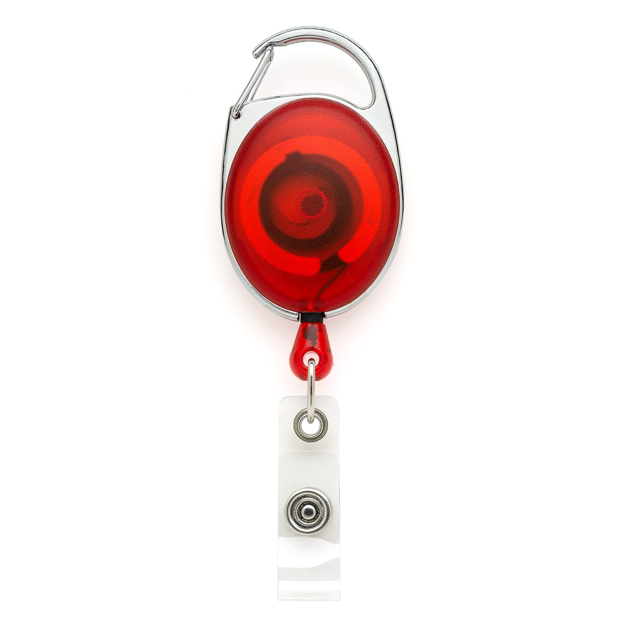 Premium Retractable Yo-Yo ID Badge Reel Red
