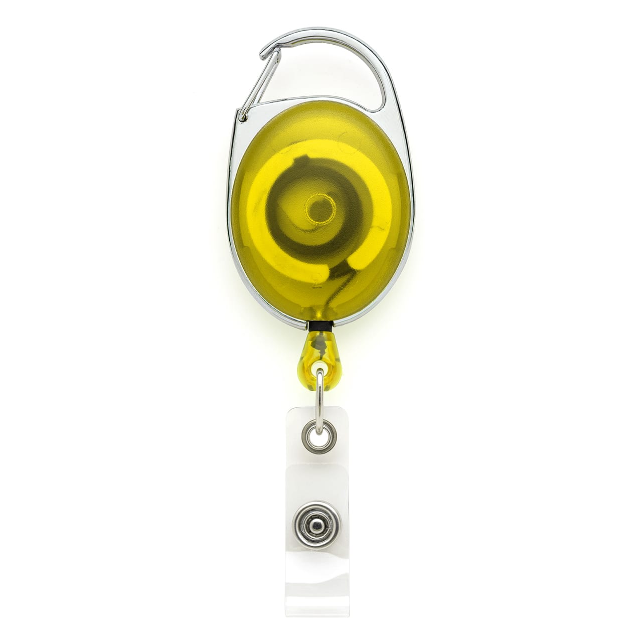 Premium Retractable Yo-Yo ID Badge Reel Yellow