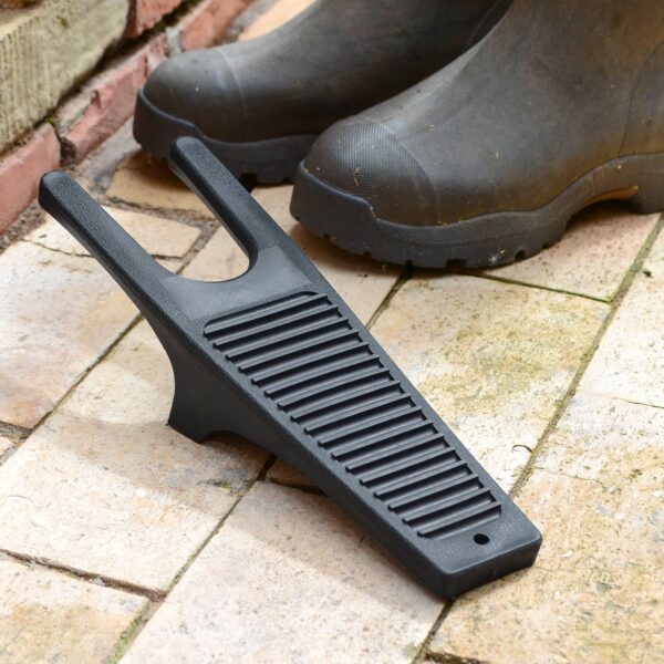 Black Plastic Boot Jack Remover and Mud Scraper