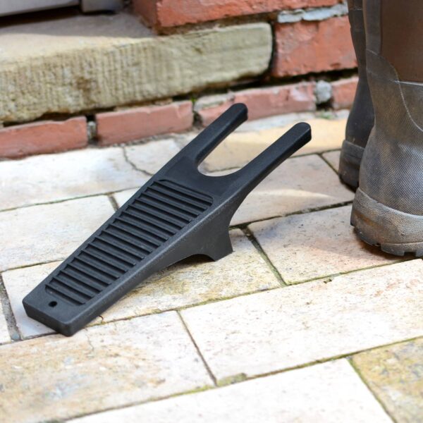 Black Plastic Boot Jack Remover and Mud Scraper
