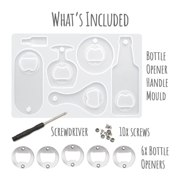 Create your own Bottle Opener Epoxy Resin Silicone Mould Set