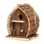 Wooden Bird Nesting Box House