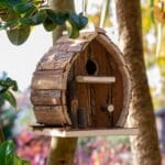 Wooden Bird Nesting Box House