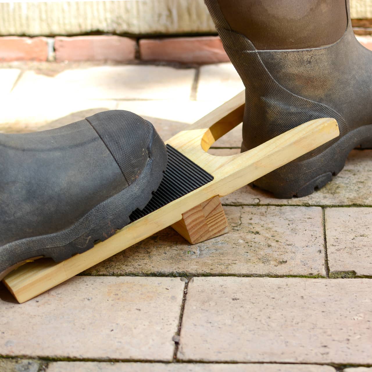 Heavy Duty Wooden Boot Jack / Remover and Mud Scraper
