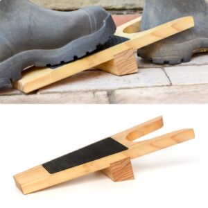 Heavy Duty Wooden Boot Jack / Remover and Mud Scraper