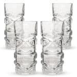 Bar Bespoke Clear Tiki Cocktail Glasses/Tumblers (450ml) (Set of 4)