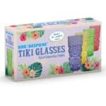 Bar Bespoke Coloured Tiki Highball Glasses (450ml) (Set of 4)