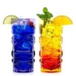 Bar Bespoke Coloured Tiki Highball Glasses (450ml) (Set of 4)