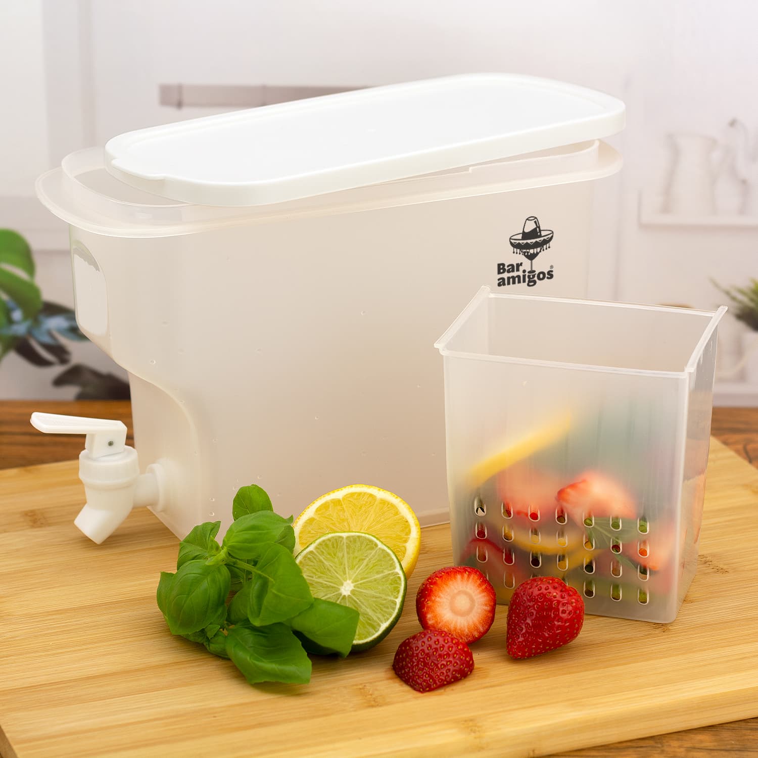 Fridge Infusing Water Dispenser with Tap (3.5 litres)