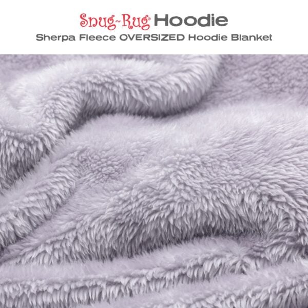 Snug-Rug Hoodie Blanket (Lilac Grey)