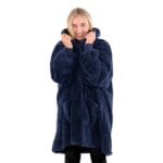 Snug-Rug Hoodie Blanket (Navy Blue)