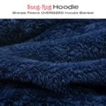 Snug-Rug Hoodie Blanket (Navy Blue)