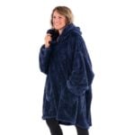 Snug-Rug Hoodie Blanket (Navy Blue)
