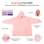 Snug-Rug Hoodie Blanket (Pink Quartz)