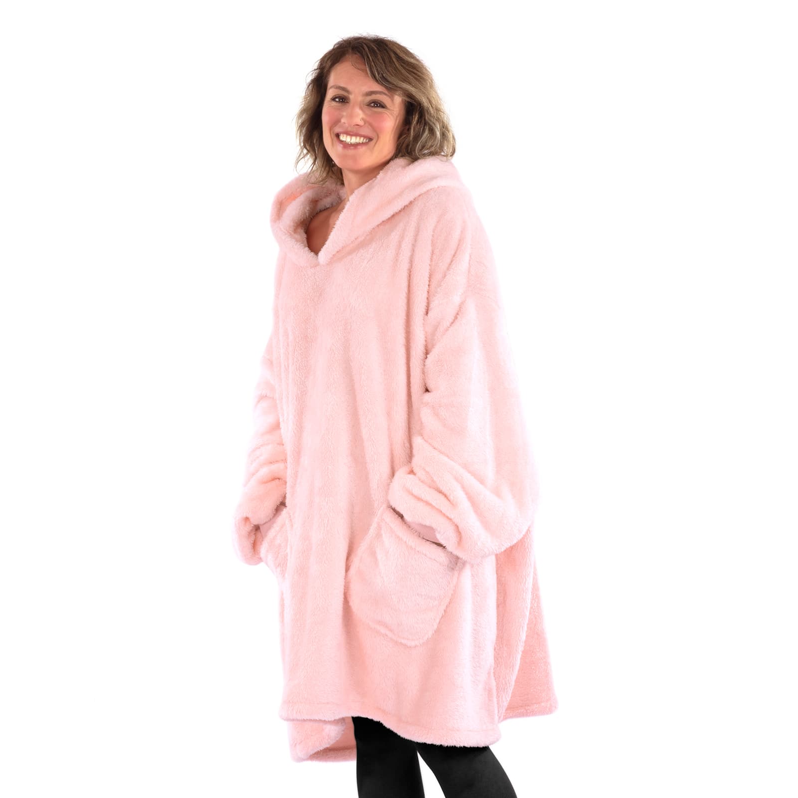 Snug-Rug Hoodie Blanket (Pink Quartz)