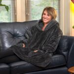 Snug-Rug Hoodie Blanket (Slate Grey)