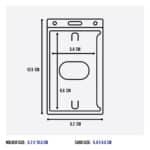 Enclosed Clear Rigid ID Card Holder with Ejection Slot (Vertical)