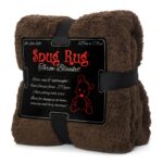 Snug-Rug Sherpa Throw Blanket (Chocolate Brown)