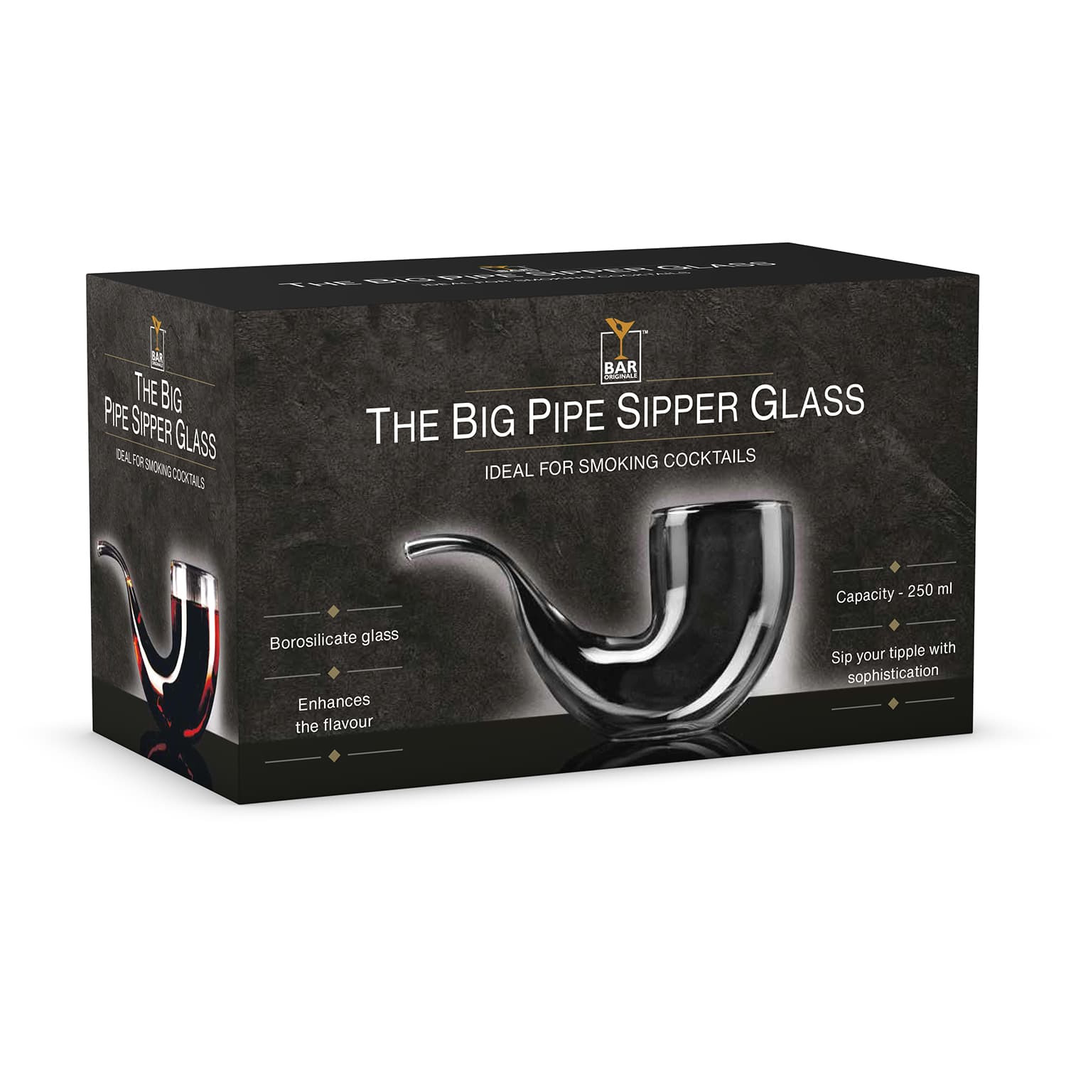 Bar Bespoke The BIG Pipe Sipper Glass (250ml)