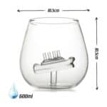 Bar Bespoke Ship in Glass (600ml) Stemless Tumbler