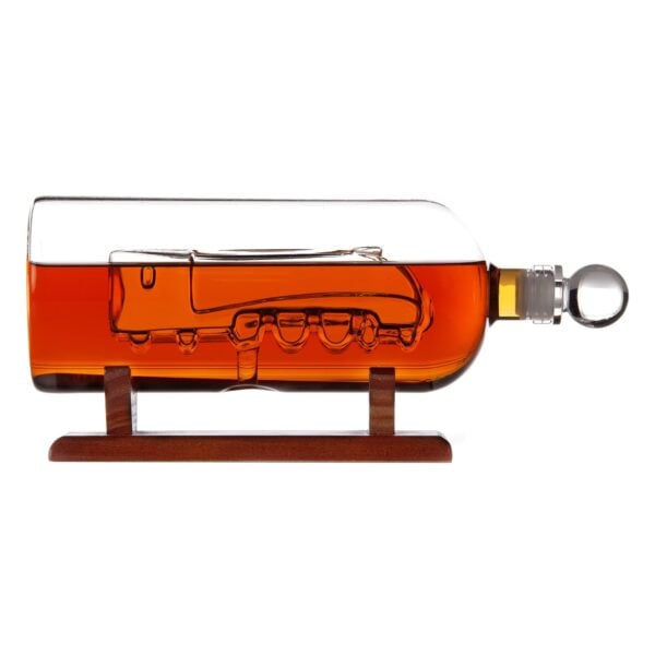 Bar Bespoke Glass Train in a Bottle Decanter