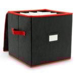 Black and Red Bauble Storage Bag
