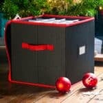 Black and Red Bauble Storage Bag