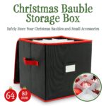 Black and Red Bauble Storage Bag