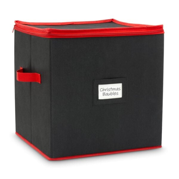 Black and Red Bauble Storage Bag