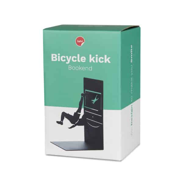 Bicycle Kick Bookend packaging