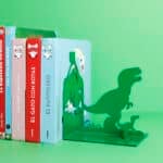 Jurassic Dinosaur Bookend with books