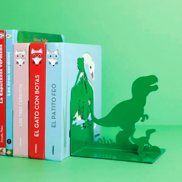 Jurassic Dinosaur Bookend with books