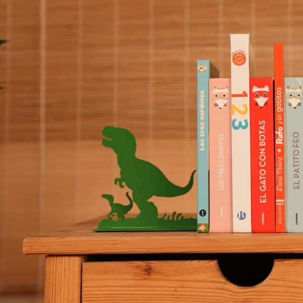 Dinosaur Bookend on Desk