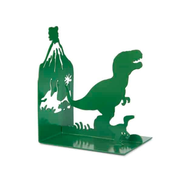 Green Jurassic Dinosaur Metal Bookend