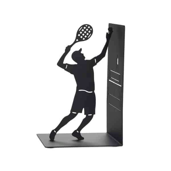 Black Tennis Silhouette Bookend
