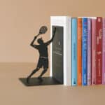 Tennis Bookend with books