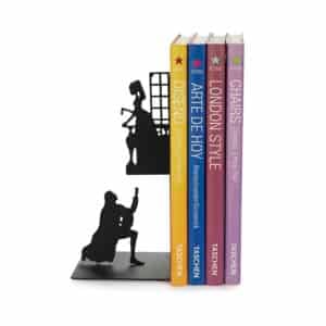 Romeo and Juliet Black Metal Bookend