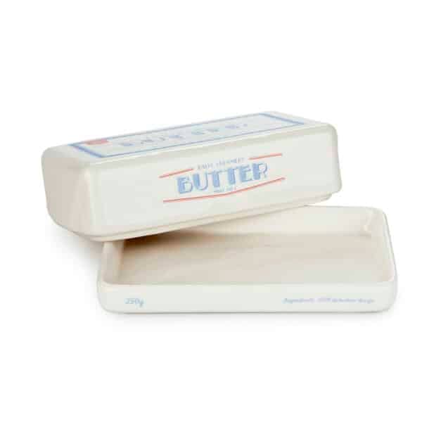 White Butter Dish and Base