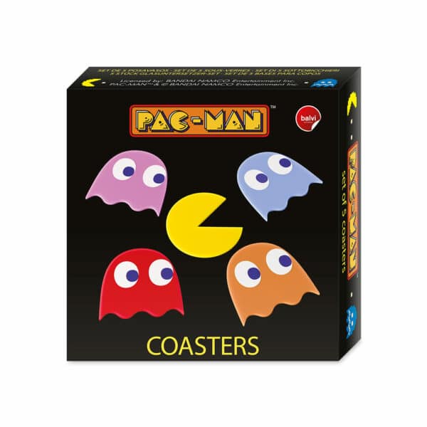 Pac Man Coaster Set Box Packaging