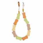 Dog Leash colourful biscuits
