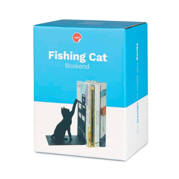 Fishing Cat Bookend Packaging