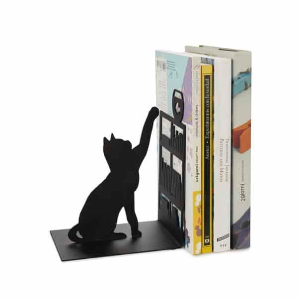 Cat Silhouette Metal Bookend