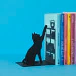 Fishing Cat Metal Bookend
