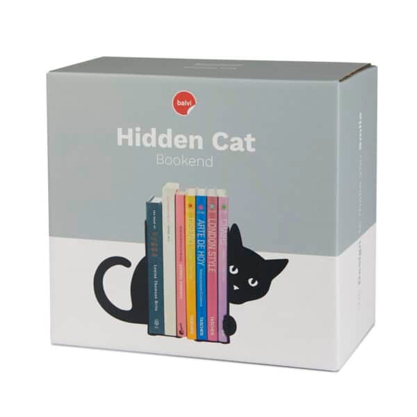 Hidden Cat Metal Bookend Box Packaging