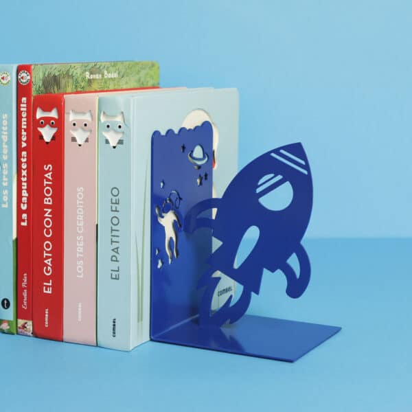 Blue Rocket Bookend