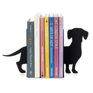 Teckel Dog Shaped Metal Bookends